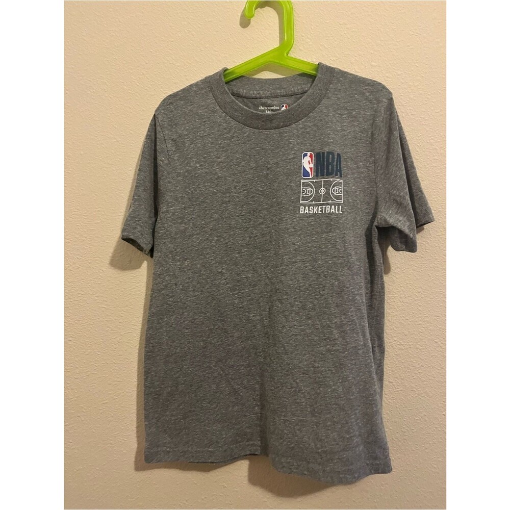 Abercrombie Kids NBA Gray Crewneck Logo Tee